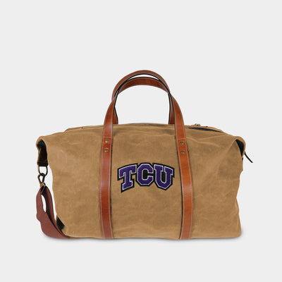 TCU Horned Frogs Waxed Canvas Field Bag