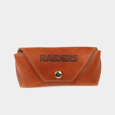 Las Vegas Raiders Leather Eyeglass Case