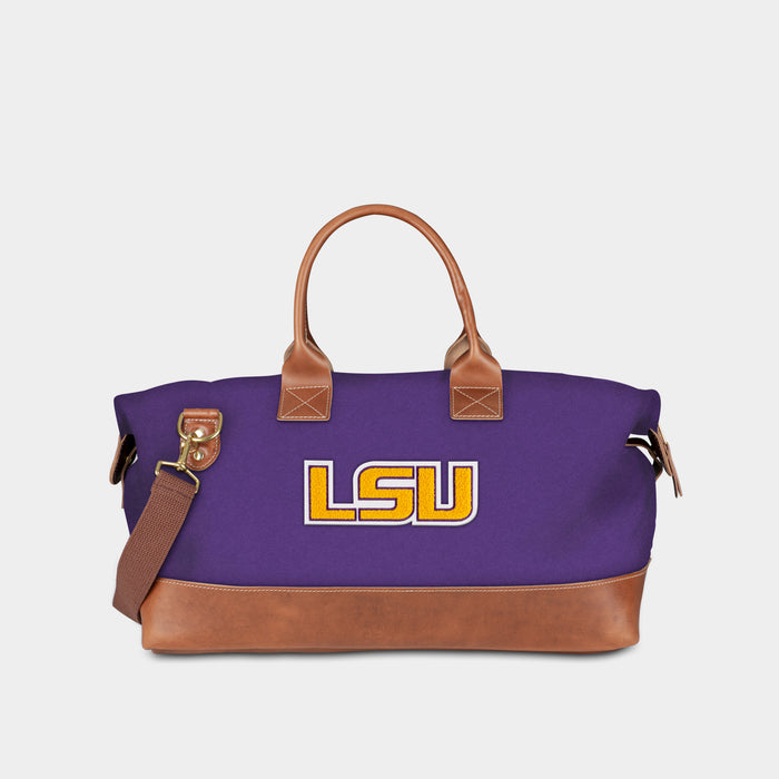 LSU Tigers "LSU" Purple Duffle Bag