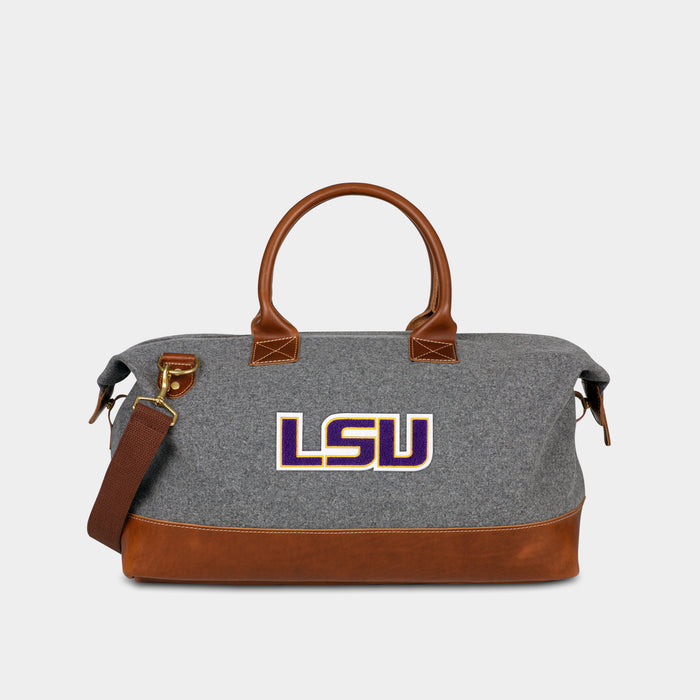 LSU Tigers "LSU" Grey Weekender Duffle Bag