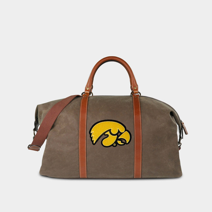 Iowa Hawkeyes Pro Waxed Canvas Duffle Bag