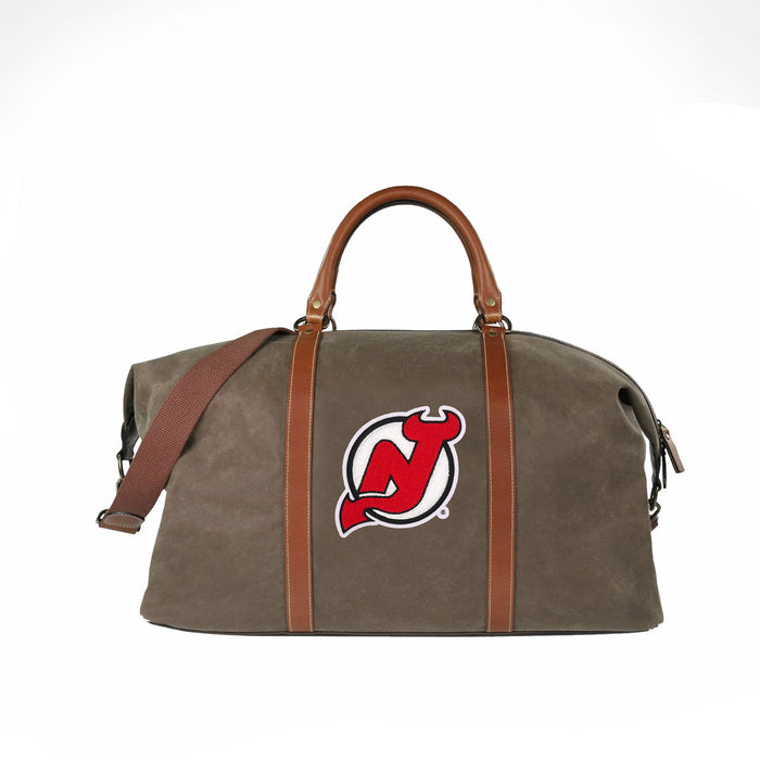 New Jersey Devils Pro Waxed Canvas Duffle Bag