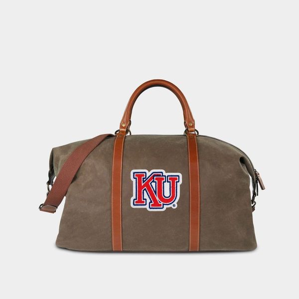 Kansas Jayhawks Vault "KU" Pro Waxed Canvas Duffle Bag