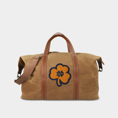 Notre Dame Fighting Irish "Shamrock" Waxed Canvas Field Bag