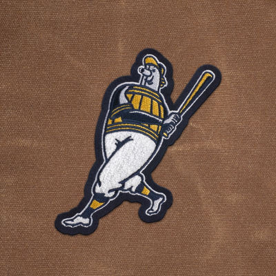 Milwaukee Brewers "Barrel Man" Waxed Canvas Field Bag