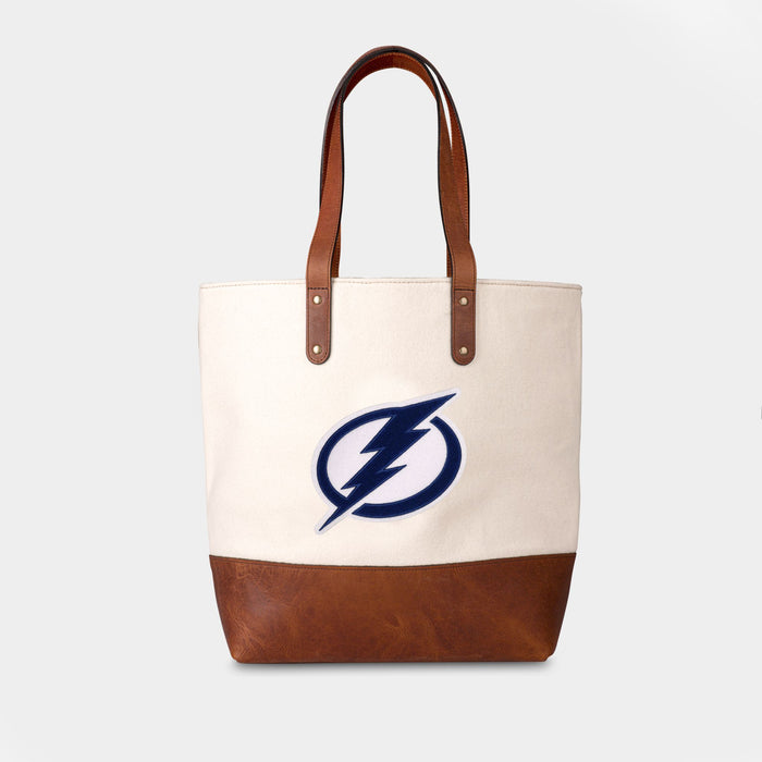 Tampa Bay Lightning Cream Tote Bag