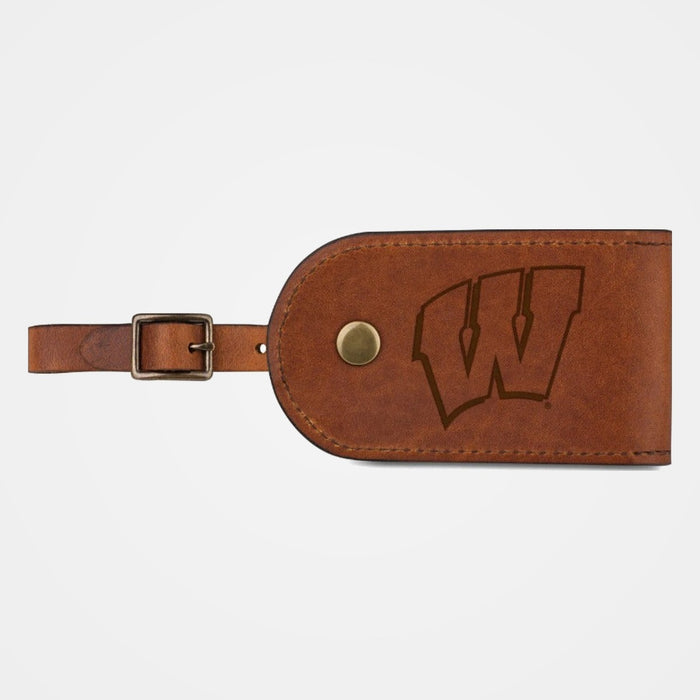 Wisconsin Badgers "W" Luggage Tag