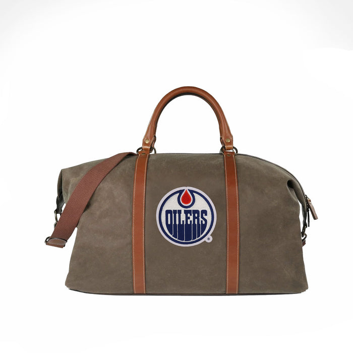 Edmonton Oilers Pro Waxed Canvas Duffle Bag