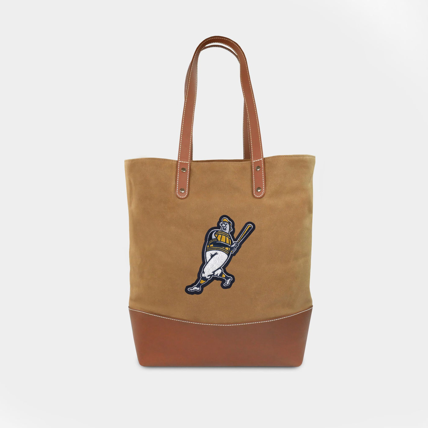 Milwaukee Brewers "Barrelman" Waxed Canvas Tote