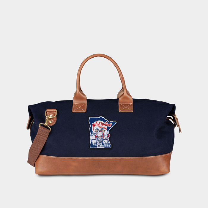 Minnesota Twins Cooperstown Collection "Win! Twins!" Duffle Bag