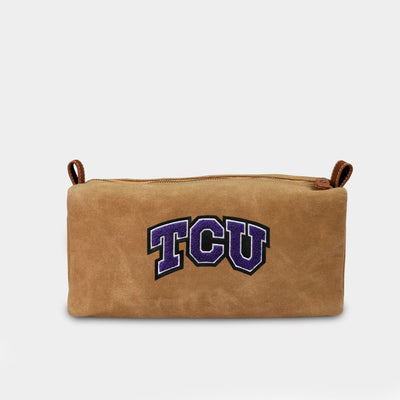 TCU Horned Frogs Waxed Canvas Dopp Kit