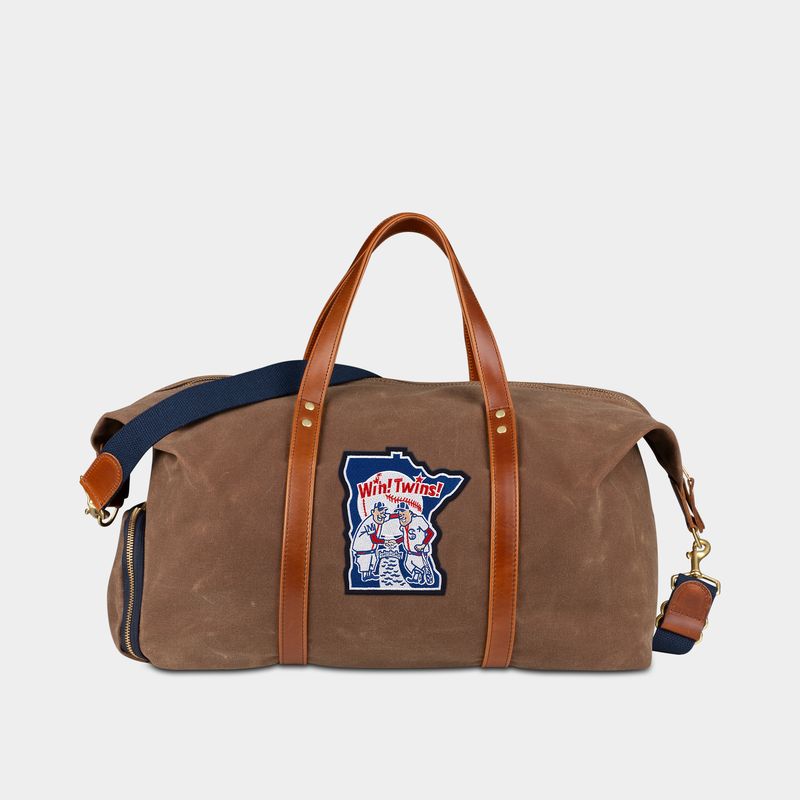 Minnesota Twins Cooperstown Collection "Win! Twins!" Waxed Canvas Field Bag