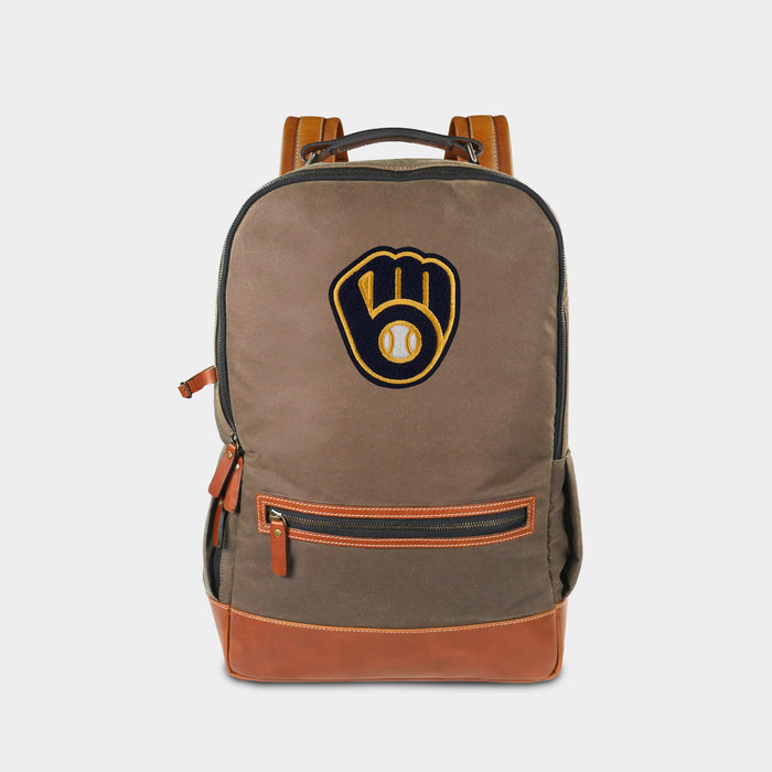 Milwaukee Brewers Pro Waxed Canvas Backpack