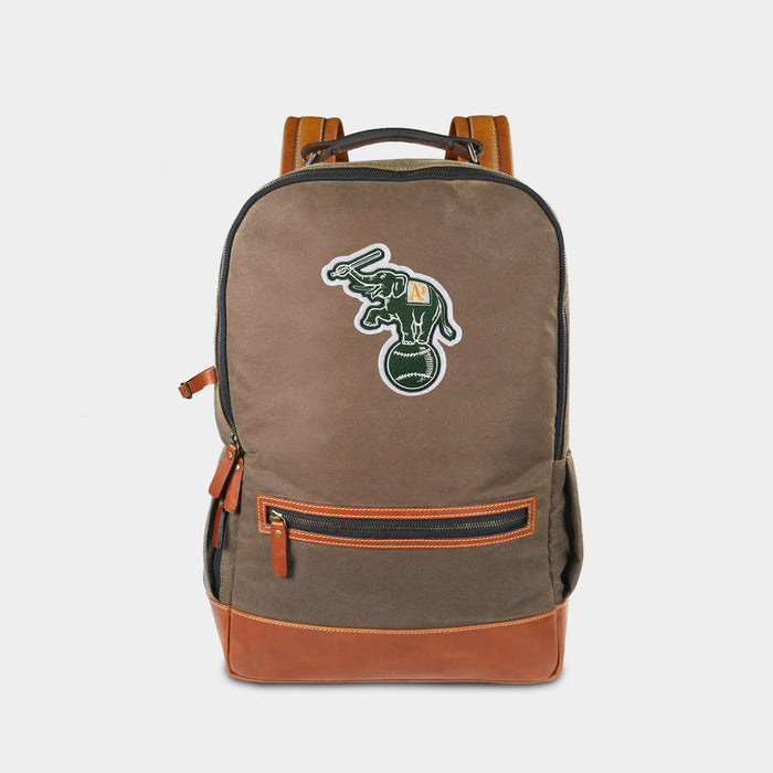 Oakland Athletics Elephant Pro Waxed Canvas Backpack