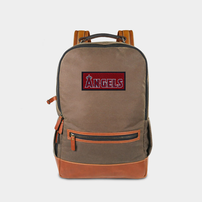 Los Angeles Angels WordMark Pro Waxed Canvas Backpack
