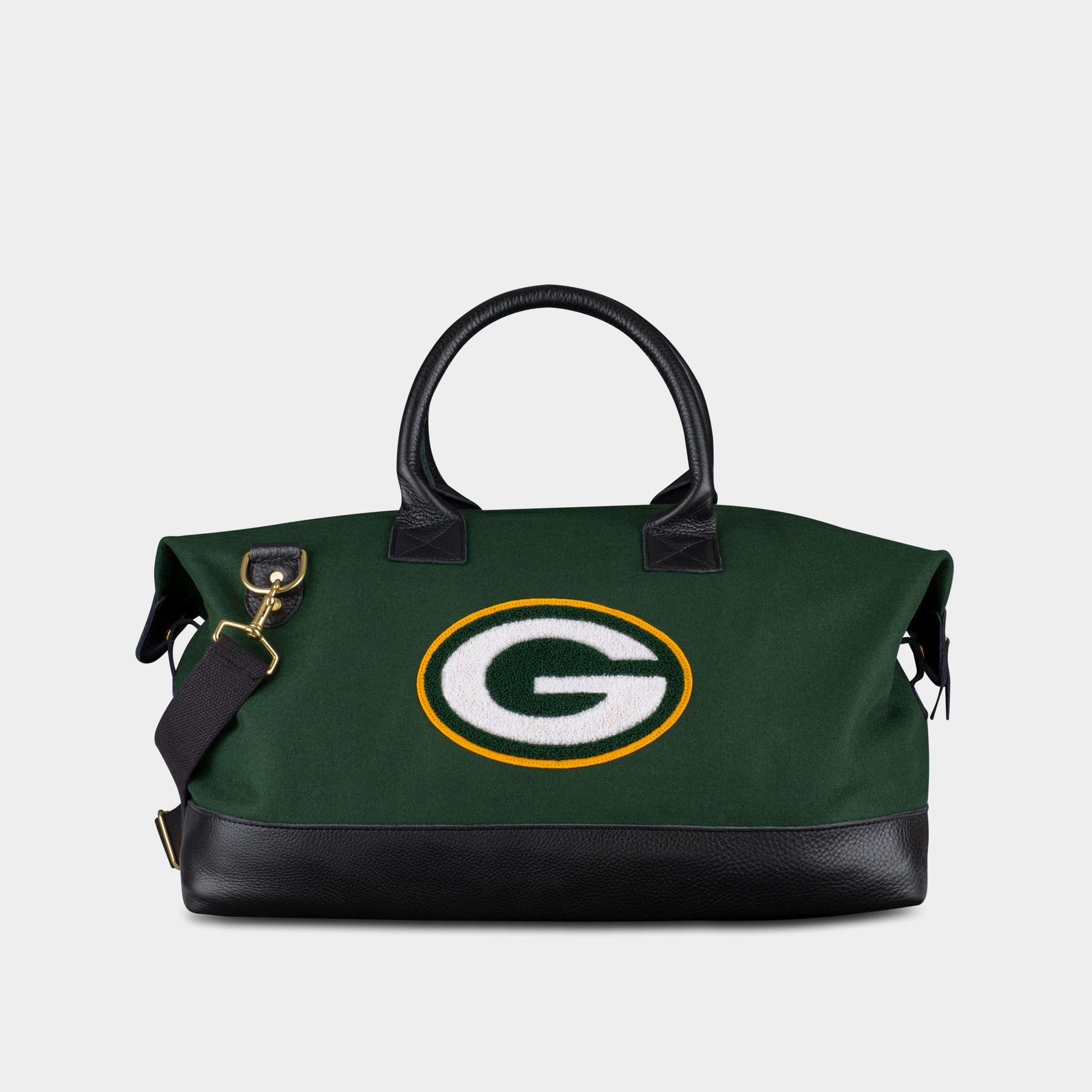 Green Bay Packers Officially Licensed Duffle Bag - 20x11x11 Inch Team Color Gym Travel Carry-On