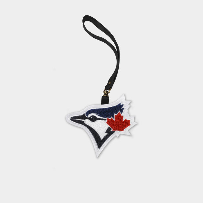 Toronto Blue Jays Black Leather Bag Charm