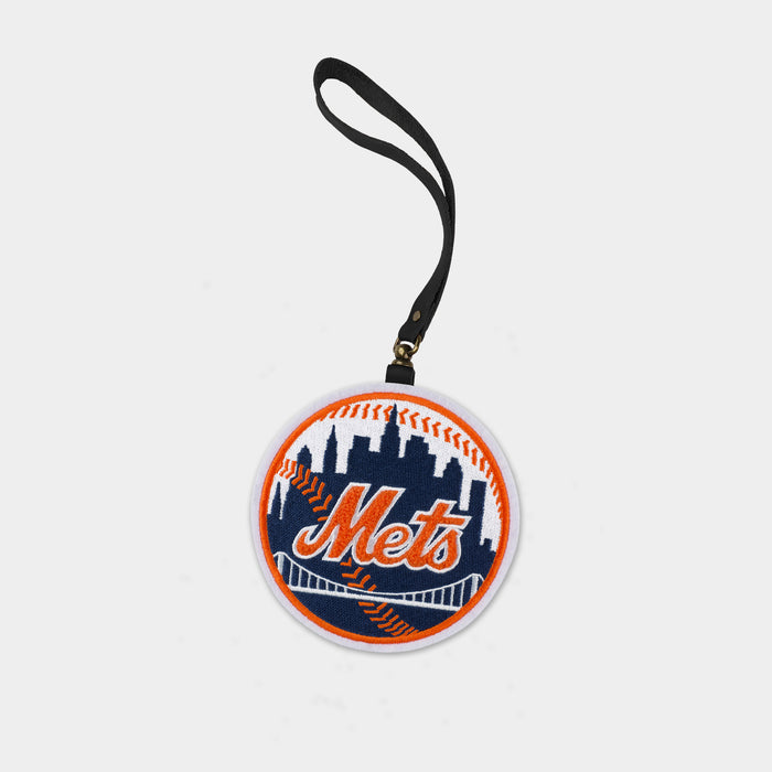 New York Mets Black Leather Bag Charm