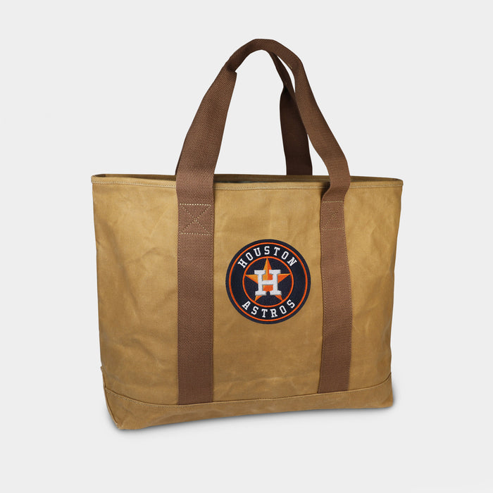 Houston Astros Tan Canvas Boat Tote