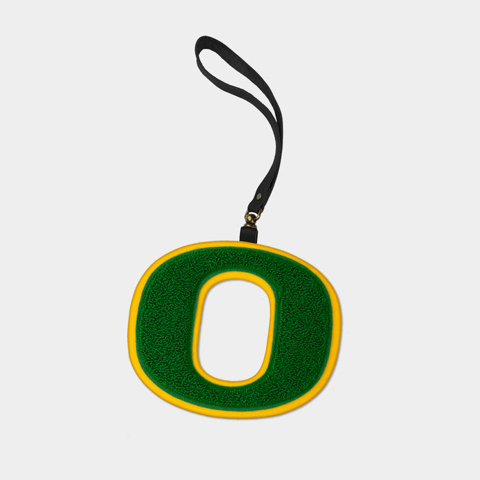 Oregon Ducks Black Leather Bag Charm