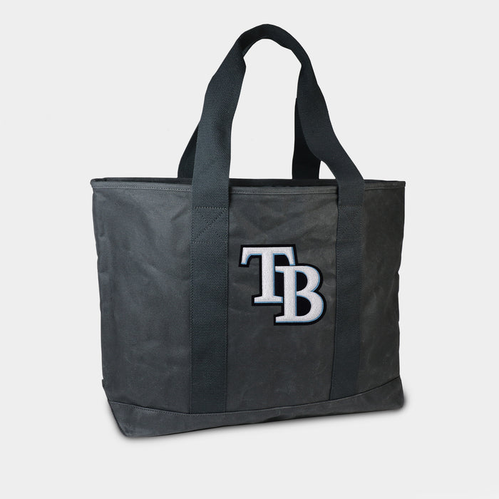 Tampa Bay Rays TB Black Canvas Boat Tote