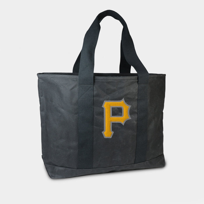 Pittsburgh Pirates Black Canvas Boat Tote