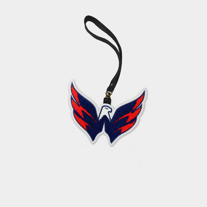 Washington Capitals Black Leather Bag Charm
