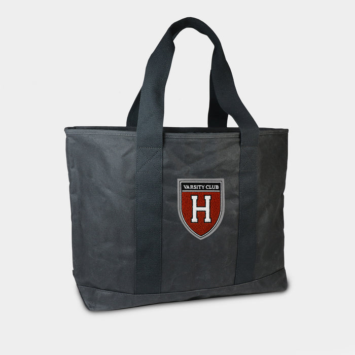 Harvard Varsity Club Black Canvas Boat Tote