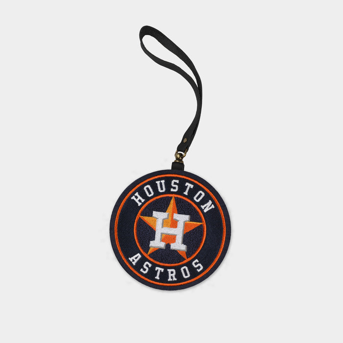 Houston Astros Black Leather Bag Charm
