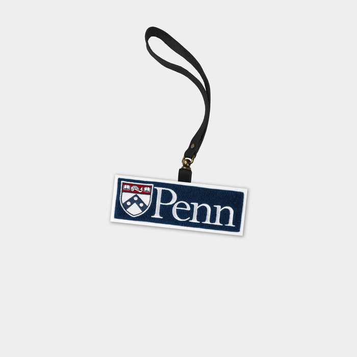 Penn Quakers Black Leather Bag Charm