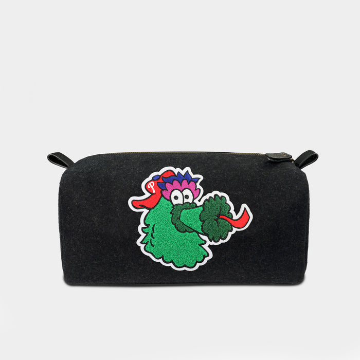 Philadelphia Phillies Phanatic Black Wool Dopp Kit