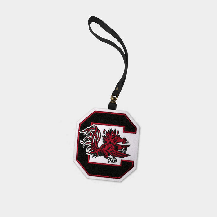 South Carolina Gamecocks Black Leather Bag Charm