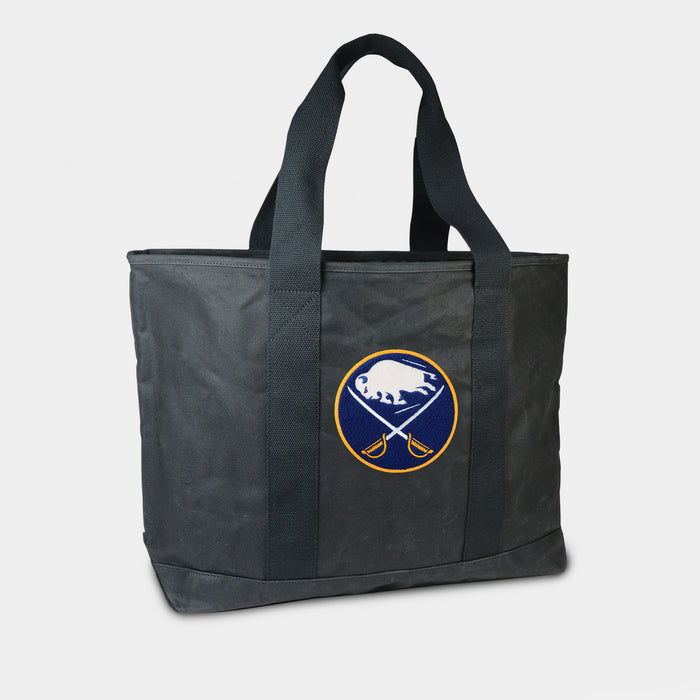 Buffalo Sabres Black Canvas Boat Tote