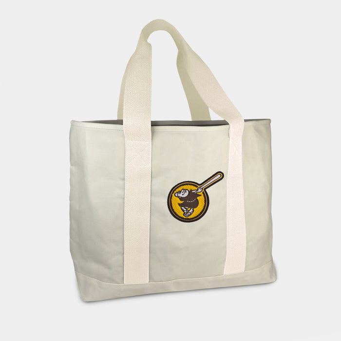 San Diego Padres Padre Cream Canvas Boat Tote