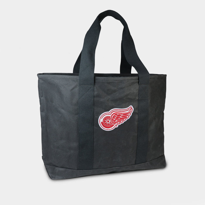Detroit Red Wings Black Canvas Boat Tote