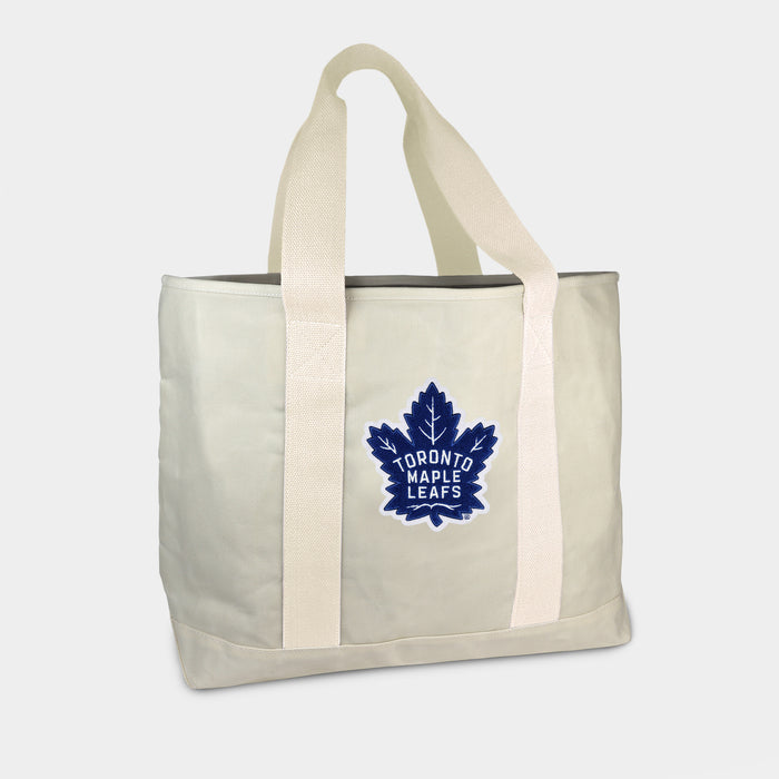 Toronto Maple Leafs Cream Canvas Boat Tote