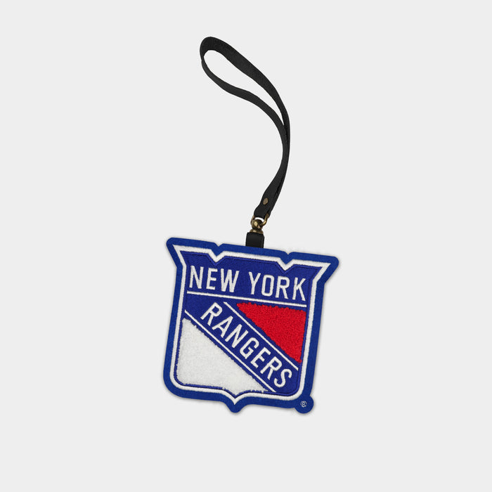 New York Rangers Black Leather Bag Charm