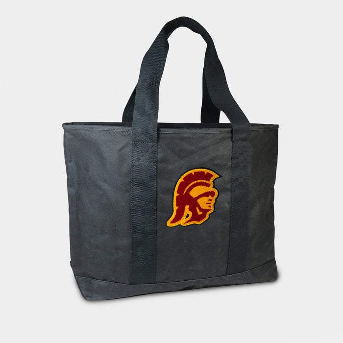 USC Trojans Black Canvas Boat Tote