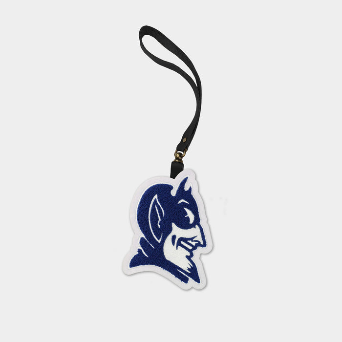 Duke Blue Devils "Devil" Black Leather Bag Charm