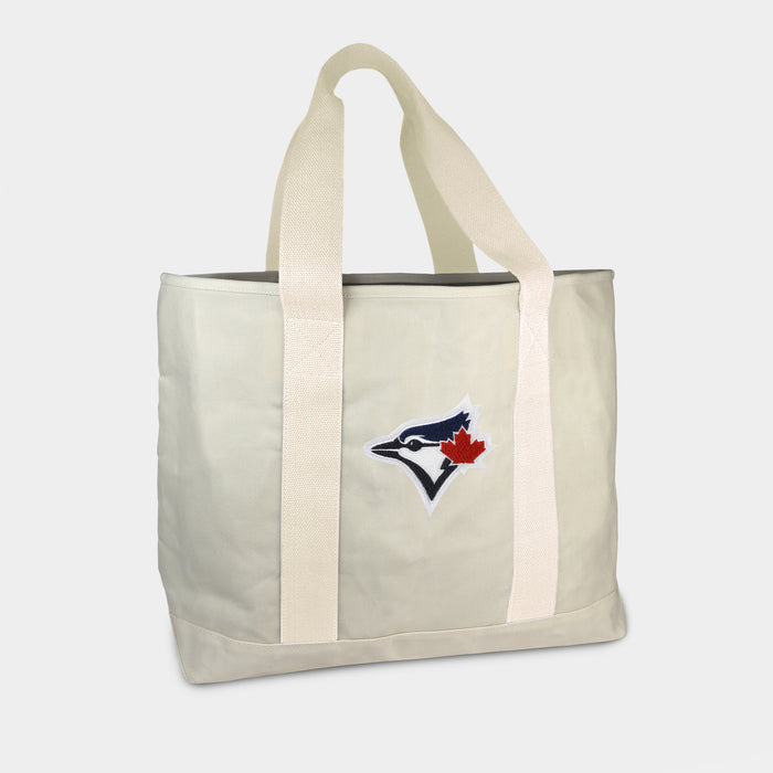 Toronto Blue Jays Cream Canvas Boat Tote