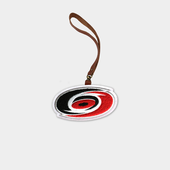 Carolina Hurricanes Brown Leather Bag Charm