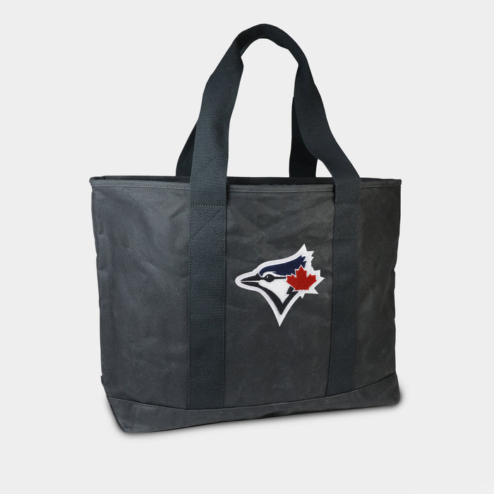 Toronto Blue Jays Black Canvas Boat Tote