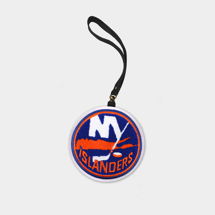 New York Islanders Black Leather Bag Charm