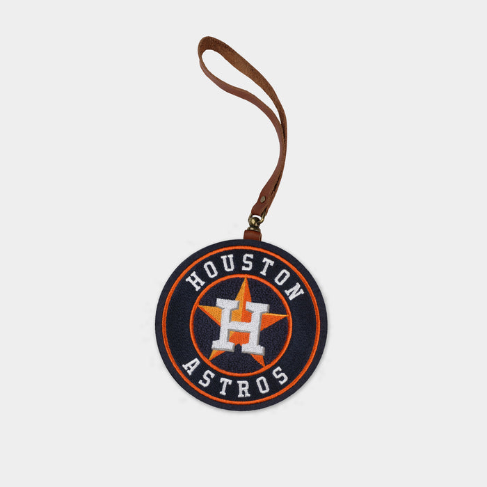 Houston Astros Brown Leather Bag Charm
