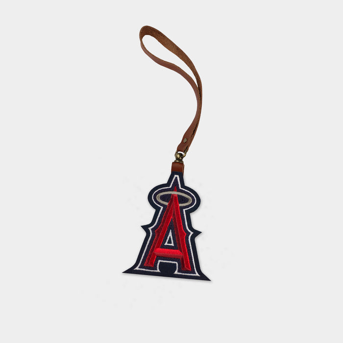 Los Angeles Angels "A" Brown Leather Bag Charm