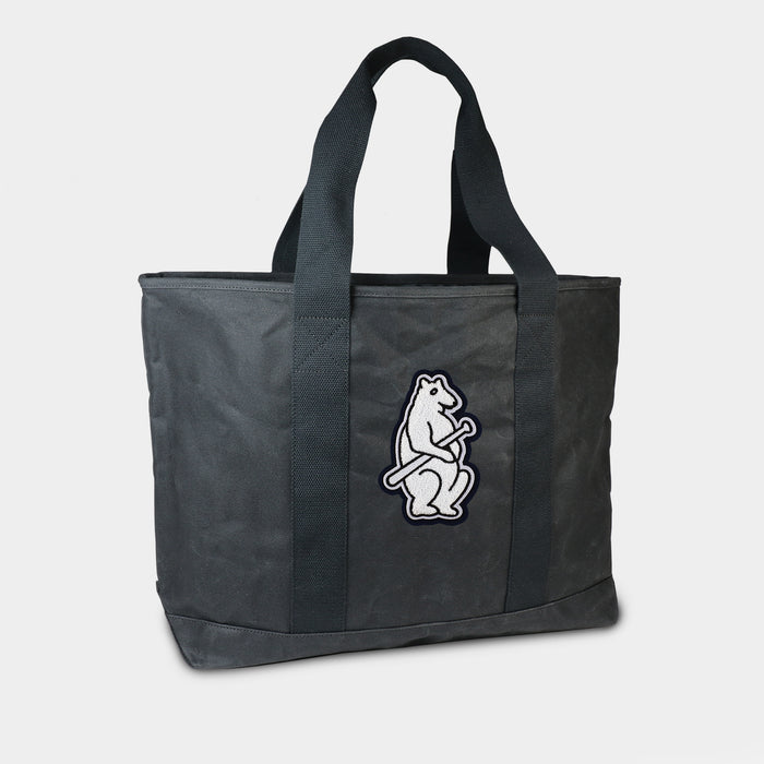 Chicago Cubs Vintage Black Canvas Boat Tote