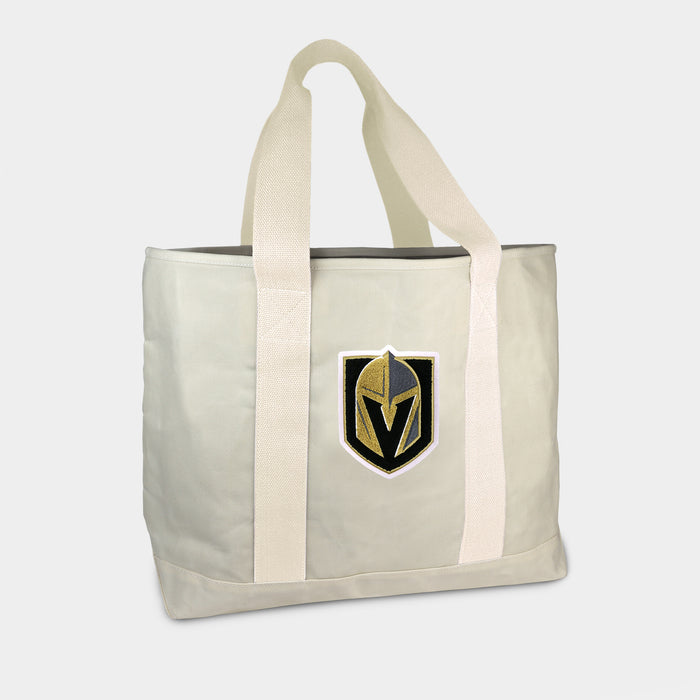 Vegas Golden Knights Cream Canvas Boat Tote