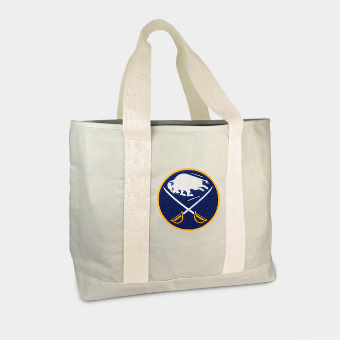 Buffalo Sabres Cream Canvas Boat Tote