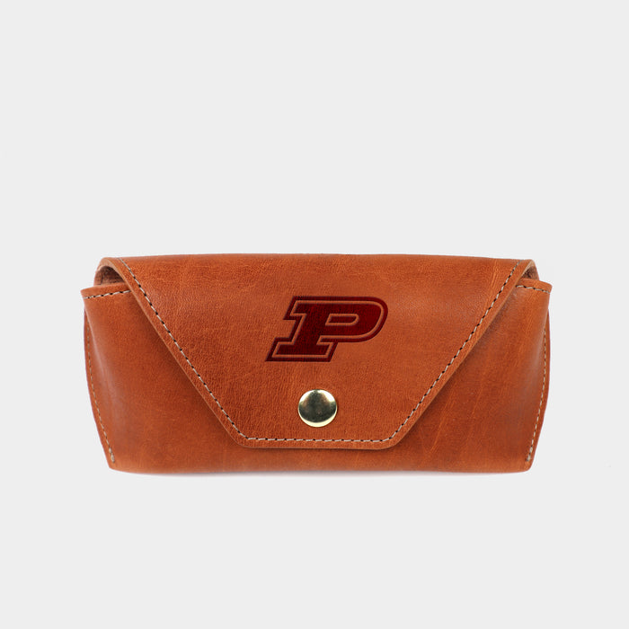 Purdue Boilermakers Leather Glasses / Sunglasses Snap Case