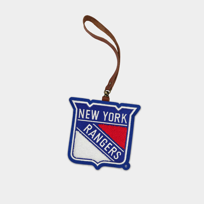 New York Rangers Brown Leather Bag Charm